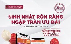 Agribank khuyến mại tưng bừng mừng sinh nhật lần thứ 33