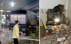 Lâm Đồng: Hy hữu, một ngày hai chiếc xe tông sập vách hai nhà dân