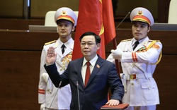 Ảnh: Tân Chủ tịch Quốc hội Vương Đình Huệ tuyên thệ nhậm chức, điều hành phiên họp