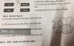 Cô giáo giao bài tập về nhà cho con học lớp 1, bố mẹ "toét mắt" tra thêm Google vẫn không có đáp án