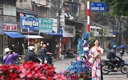 Cột đèn 'nở hoa' giữa trung tâm Hà Nội