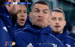 Phải ngồi dự bị, Ronaldo tỏ thái độ "lạ" khi đồng đội ghi bàn
