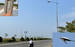 Quảng Ngãi:
Nham nhở, "dặt dẹo" hệ thống điện chiếu sáng ở tuyến đường 729 tỷ đồng 
