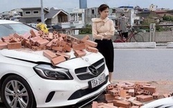 Bị xích lô chở gạch tông trúng, nữ tài xế Mercedes ứng xử bất ngờ