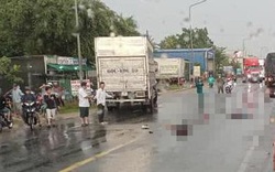 Kinh hoàng xe tải tông trực diện 2 xe máy, 2 người chết thương tâm