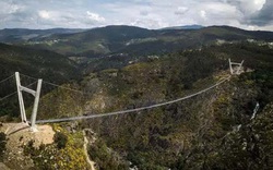Bồ Đào Nha: Bất chấp dịch du khách vẫn đến tham quan cây cầu treo dài nhất thế giới vừa được khai trương