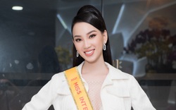 Người đẹp Ái Nhi rạng rỡ lên đường sang Ai Cập thi Miss Intercontinental 2021