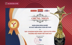 Agribank – TOP10 Thương hiệu Mạnh Việt Nam lĩnh vực Tài chính, Ngân hàng năm 2021