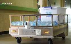 Video: Robot thay tình nguyện viên giao nhu yếu phẩm cho bệnh nhân tại khu cách ly và bệnh viện