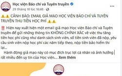 Email giả mạo yêu cầu tân sinh viên đóng học phí nhằm trục lợi