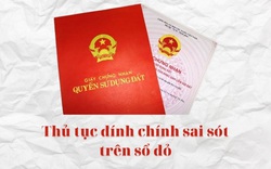 Thủ tục đính chính sai sót trên sổ đỏ