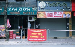 Hà Nội ghi nhận số ca nhiễm cao kỷ lục, hàng loạt quán ăn, cửa hàng ở trung tâm tạm phong toả