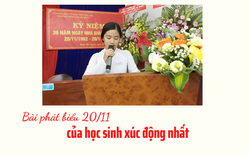 Bài phát biểu 20/11 của học sinh xúc động nhất năm 2021