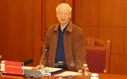 Ảnh: Tổng Bí thư Nguyễn Phú Trọng chủ trì họp Thường trực Ban Chỉ đạo T.Ư về phòng, chống tham nhũng, tiêu cực