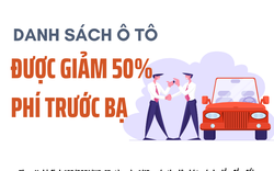 Danh sách ô tô được giảm 50% phí trước bạ