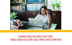 Hướng dẫn chi tiết cách viết phiếu đánh giá xếp loại chất lượng công chức năm 2021