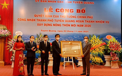 Lễ công nhận thành phố Tuyên Quang hoàn thành nhiệm vụ xây dựng nông thôn mới