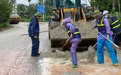 Vụ “đường tan nát do thi công cao tốc” ở TT-Huế: Khắc phục những đoạn đường hư hỏng 