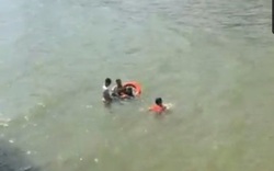 4 người lao mình xuống biển cứu cô gái tự tử
