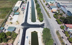 Cận cảnh dự án đường gom và kè sông 6km gần 750 tỷ đồng ở huyện sắp lên quận