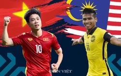 Infographic: ĐT Việt Nam áp đảo ĐT Malaysia về thành tích đối đầu