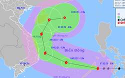 CẬP NHẬT: Siêu bão RAI tiến vào vùng biển Bình Định - Khánh Hòa rồi đổi hướng