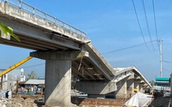 Cầu 54 tỷ đồng ở Cà Mau sắp hoàn thành bất ngờ sập nhịp dẫn
