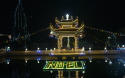 Cảnh bình yên trong đêm Noel ở xứ đạo ngoại thành Hà Nội