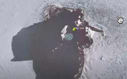 Phát hiện UFO của người ngoài hành tinh rơi tạo ra vết vỡ hình trái tim ở băng Nam Cực