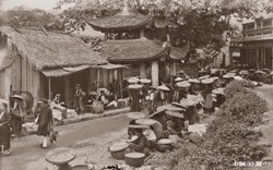 Ảnh hiếm về chợ Bưởi ở Hà Nội một thế kỷ trước