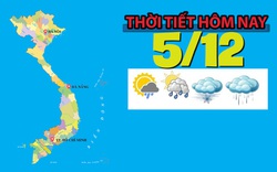 Thời tiết hôm nay 5/12: Hà Nội ngày nắng, trời rét 10°C