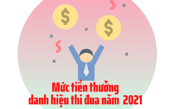 Mức tiền thưởng danh hiệu thi đua năm  2021 với cán bộ, công chức, viên chức, NLĐ