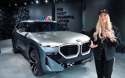 Nữ Youtuber Review xe VinFast "choáng" với BMW XM ngoài đời thực