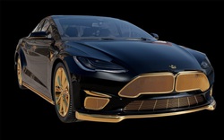 Xe điện Tesla mạ vàng 24K, siêu phẩm đắt nhất thế giới