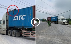 Bắc Ninh: Trèo lên thùng xe gỡ dây điện, tài xế bị điện giật tử vong trên xe container