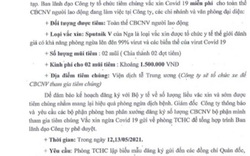 Thực hư thông tin tiêm vắc xin Covid-19 dịch vụ với giá 1,5 triệu đồng