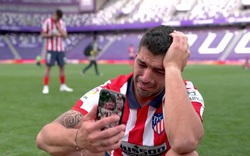 Ghi bàn giúp Atletico Madrid đăng quang, Suarez khóc như trẻ con