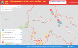 Lạng Sơn ra mắt bản đồ Covid-19 cho phép theo dõi tình hình dịch 