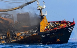 Video: Cận cảnh tàu container cháy suốt 12 ngày ngoài khơi Sri Lanka