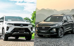 Xe 7 chỗ, người Việt chuộng Hyundai SantaFe hơn Toyota Fortuner?