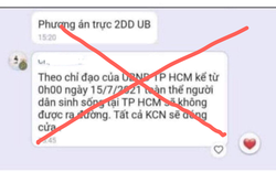 Tin "đóng cửa TP.HCM" là tin đồn bịa đặt