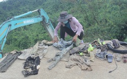 Tìm thấy nhiều quần áo, giày dép của các công nhân mất tích tại Rào Trăng 