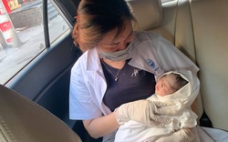 Hà Nội: Công an lái xe ô tô chở sản phụ đến bệnh viện