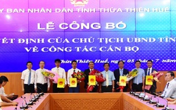 Thừa Thiên Huế công bố quyết định bổ nhiệm lãnh đạo các sở Tài Chính, NNPTNT và Du lịch 