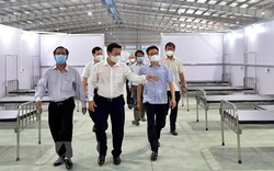 Kiểm tra công tác phòng, chống dịch ở Bệnh viện dã chiến số 1 tại KCN Thành Thành Công