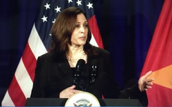 Phó Tổng thống Mỹ Kamala Harris họp báo trước khi rời Hà Nội