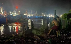 Bình Thuận: Lũ quét làm nhiều tàu thuyền đánh cá ở La Gi bị chìm