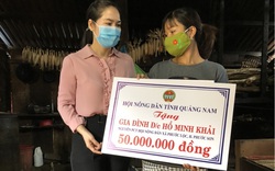 Quảng Nam: Hội Nông dân tỉnh trao 50 triệu đồng động viên gia đình cán bộ Hội bị tai nạn