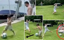 Messi mát mặt khi con trai bộc lộ năng khiếu chơi bóng