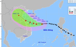 Cập nhật tin bão số 5 mới nhất: Thẳng hướng Quảng Trị - Quảng Ngãi
